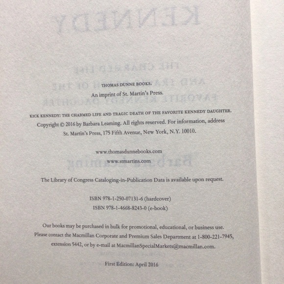 Kick Kennedy by Barbara Leaming Hardcover Book - Picture 5 of 9